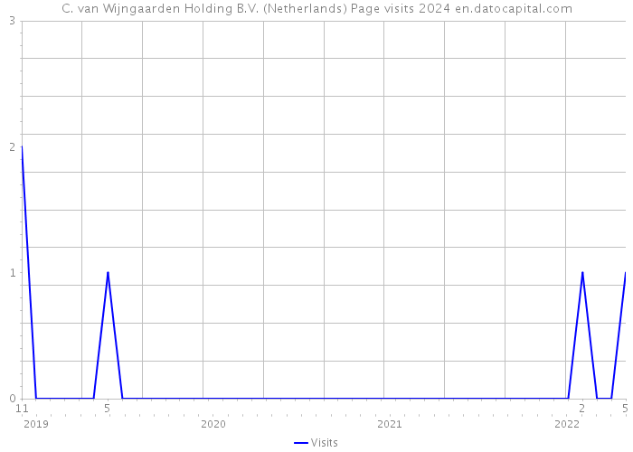 C. van Wijngaarden Holding B.V. (Netherlands) Page visits 2024 