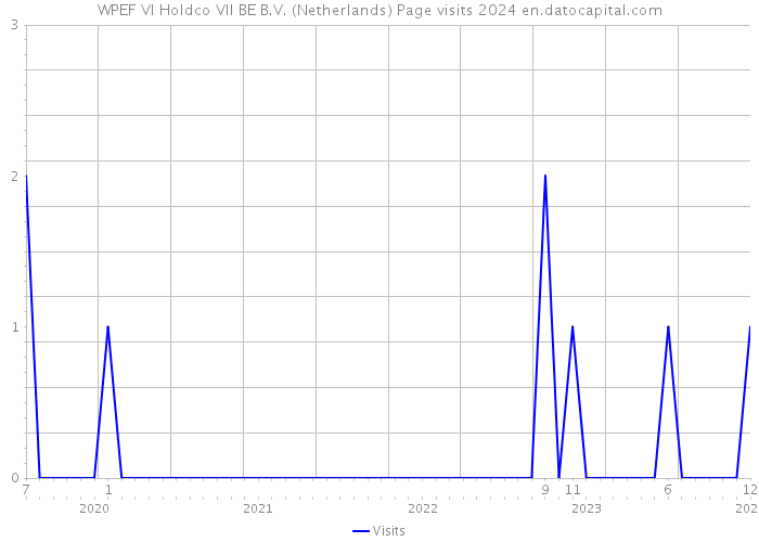 WPEF VI Holdco VII BE B.V. (Netherlands) Page visits 2024 