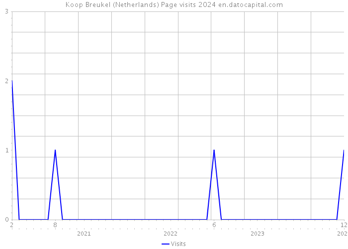 Koop Breukel (Netherlands) Page visits 2024 