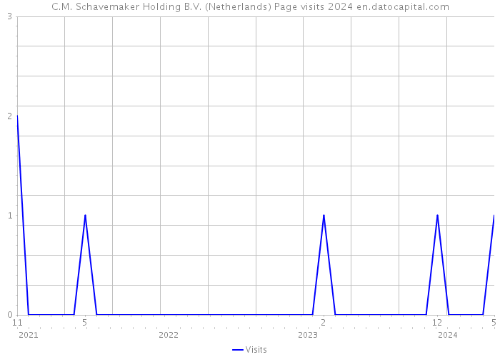 C.M. Schavemaker Holding B.V. (Netherlands) Page visits 2024 