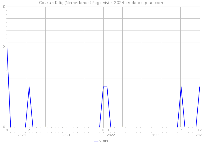 Coskun Kiliç (Netherlands) Page visits 2024 