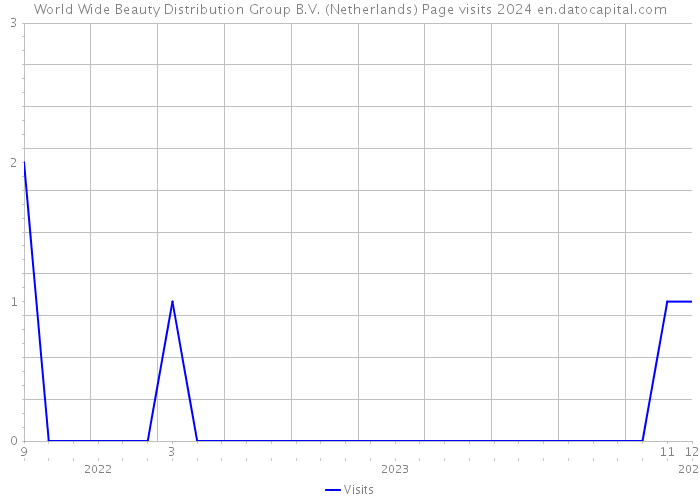 World Wide Beauty Distribution Group B.V. (Netherlands) Page visits 2024 