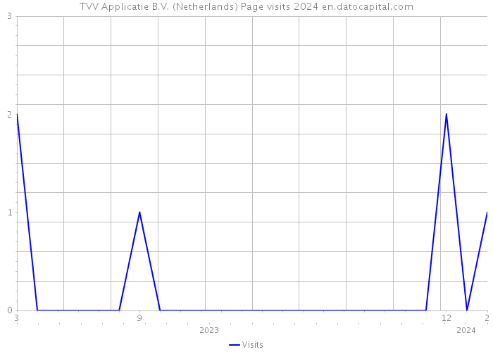 TVV Applicatie B.V. (Netherlands) Page visits 2024 