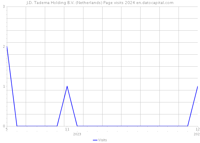 J.D. Tadema Holding B.V. (Netherlands) Page visits 2024 