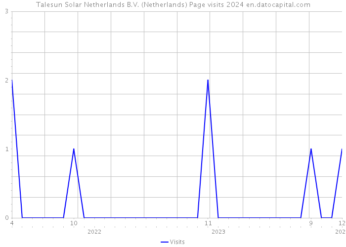Talesun Solar Netherlands B.V. (Netherlands) Page visits 2024 
