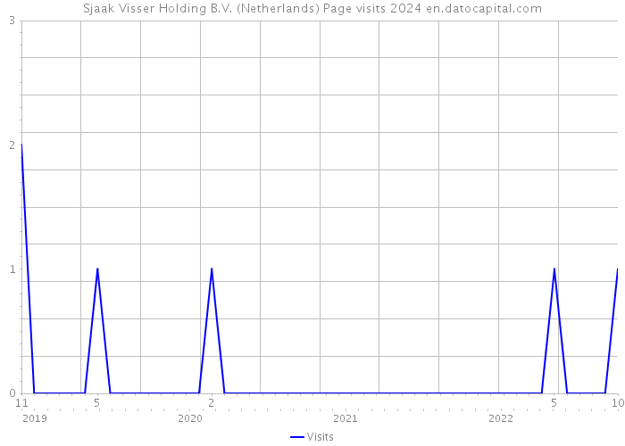 Sjaak Visser Holding B.V. (Netherlands) Page visits 2024 
