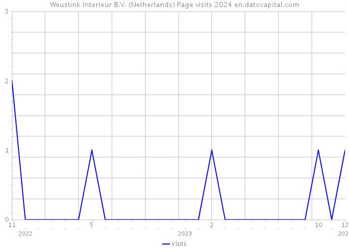Weustink Interieur B.V. (Netherlands) Page visits 2024 
