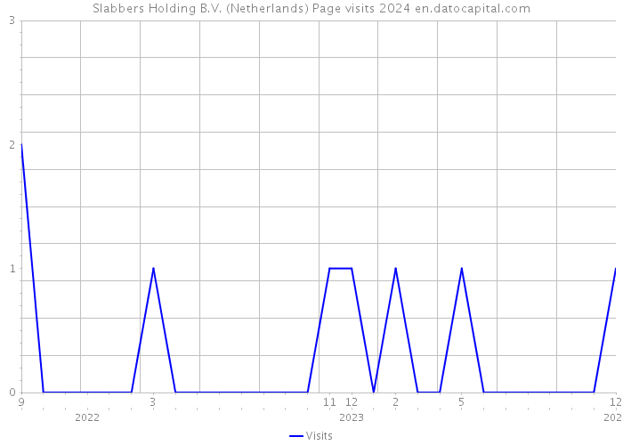 Slabbers Holding B.V. (Netherlands) Page visits 2024 