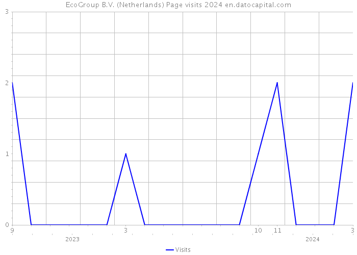 EcoGroup B.V. (Netherlands) Page visits 2024 