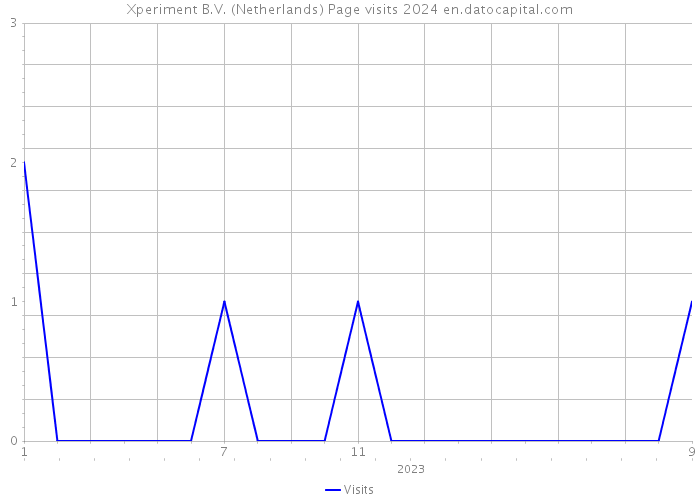 Xperiment B.V. (Netherlands) Page visits 2024 