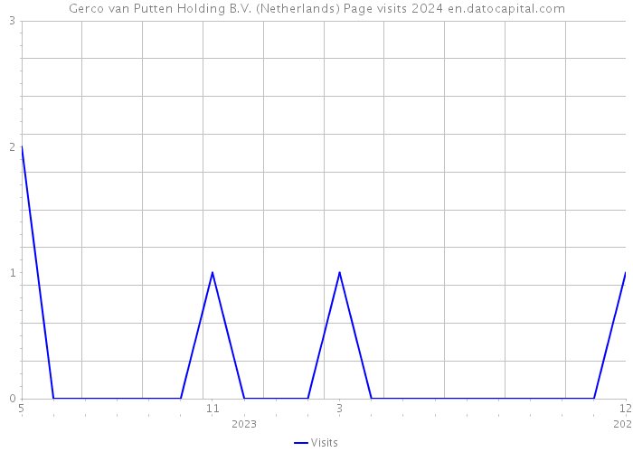 Gerco van Putten Holding B.V. (Netherlands) Page visits 2024 