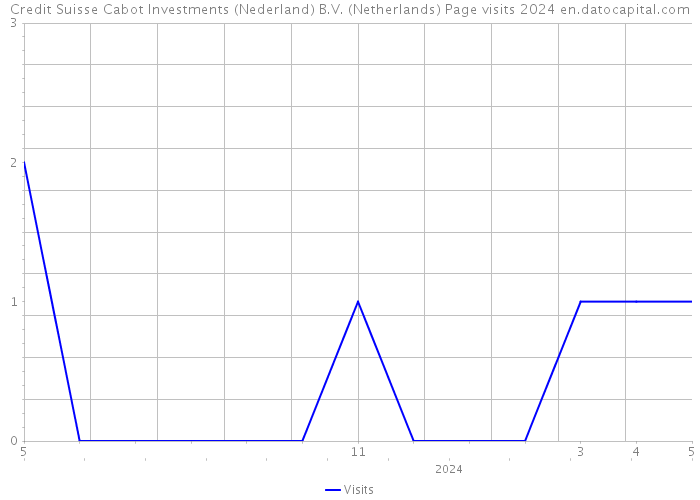 Credit Suisse Cabot Investments (Nederland) B.V. (Netherlands) Page visits 2024 