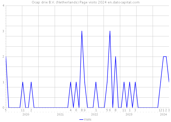 Ocap drie B.V. (Netherlands) Page visits 2024 