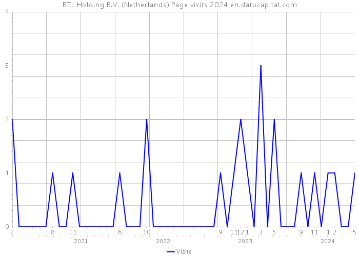 BTL Holding B.V. (Netherlands) Page visits 2024 