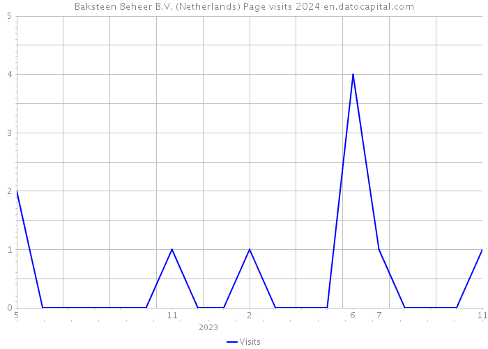 Baksteen Beheer B.V. (Netherlands) Page visits 2024 