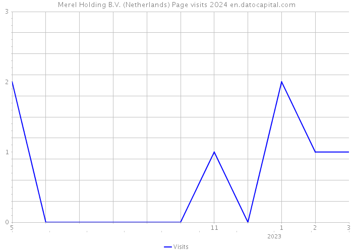 Merel Holding B.V. (Netherlands) Page visits 2024 