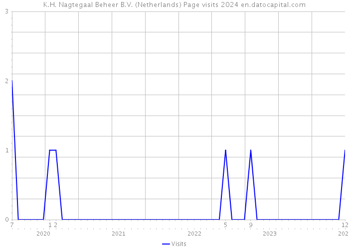 K.H. Nagtegaal Beheer B.V. (Netherlands) Page visits 2024 