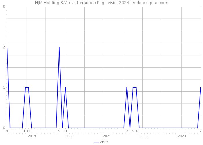 HJM Holding B.V. (Netherlands) Page visits 2024 