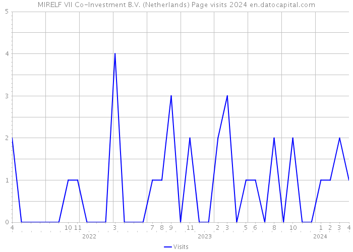 MIRELF VII Co-Investment B.V. (Netherlands) Page visits 2024 