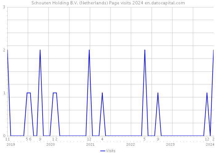 Schouten Holding B.V. (Netherlands) Page visits 2024 