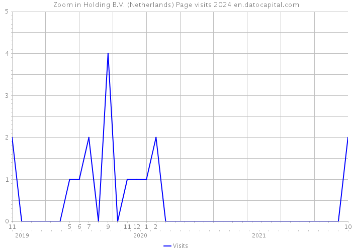 Zoom in Holding B.V. (Netherlands) Page visits 2024 