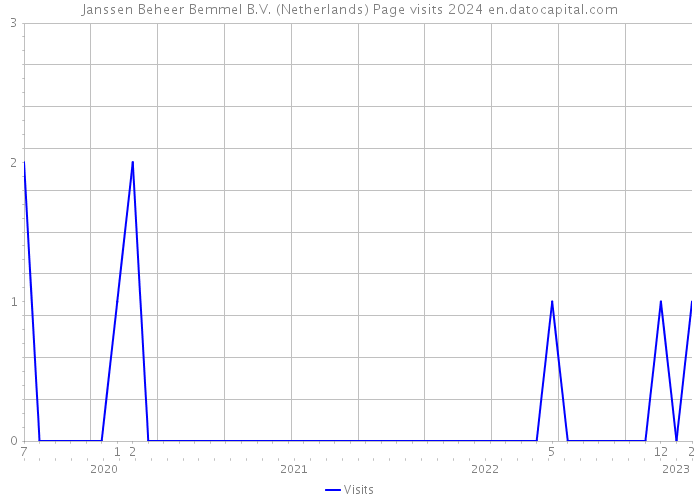 Janssen Beheer Bemmel B.V. (Netherlands) Page visits 2024 