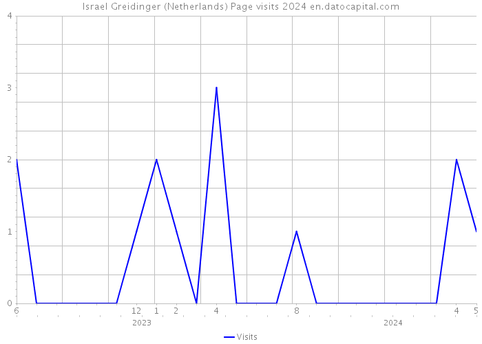 Israel Greidinger (Netherlands) Page visits 2024 