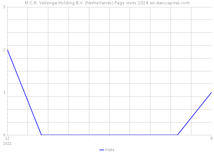 M.C.R. Vellenga Holding B.V. (Netherlands) Page visits 2024 