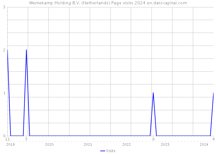 Wemekamp Holding B.V. (Netherlands) Page visits 2024 