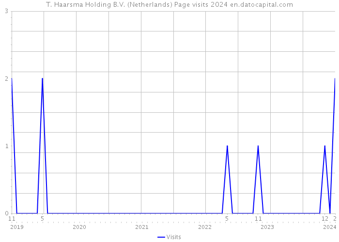 T. Haarsma Holding B.V. (Netherlands) Page visits 2024 