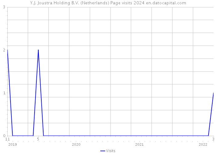 Y.J. Joustra Holding B.V. (Netherlands) Page visits 2024 