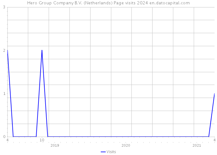 Hero Group Company B.V. (Netherlands) Page visits 2024 