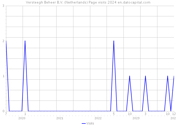 Versteegh Beheer B.V. (Netherlands) Page visits 2024 