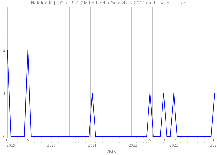 Holding Mij.'t Gooi B.V. (Netherlands) Page visits 2024 