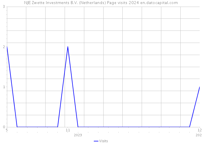 NJE Zwette Investments B.V. (Netherlands) Page visits 2024 
