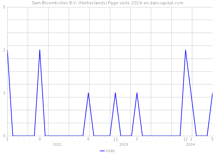 Sam Bloembollen B.V. (Netherlands) Page visits 2024 