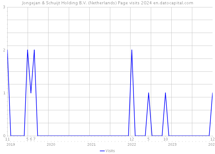 Jongejan & Schuijt Holding B.V. (Netherlands) Page visits 2024 