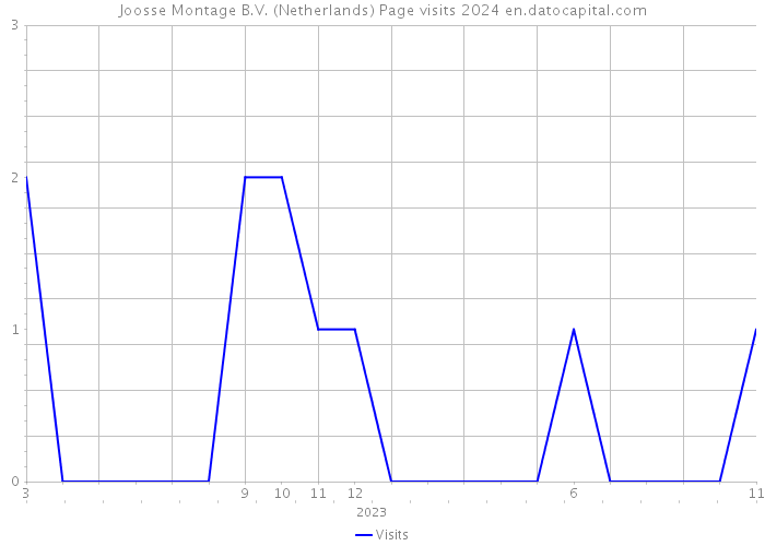 Joosse Montage B.V. (Netherlands) Page visits 2024 