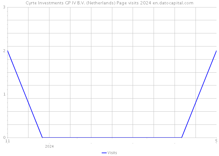 Cyrte Investments GP IV B.V. (Netherlands) Page visits 2024 