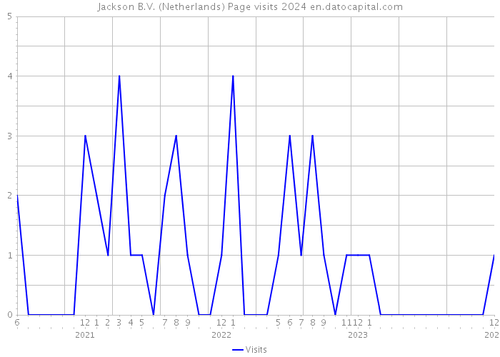 Jackson B.V. (Netherlands) Page visits 2024 