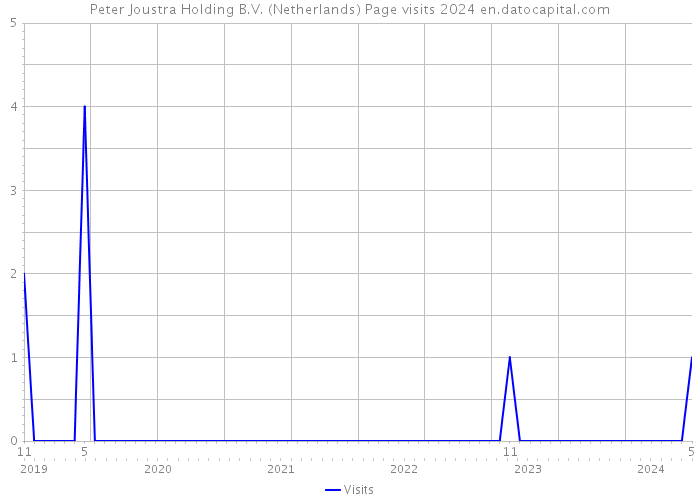 Peter Joustra Holding B.V. (Netherlands) Page visits 2024 