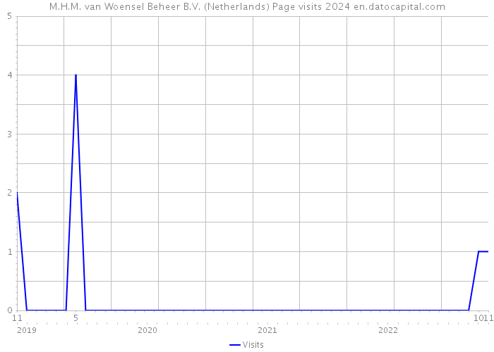 M.H.M. van Woensel Beheer B.V. (Netherlands) Page visits 2024 