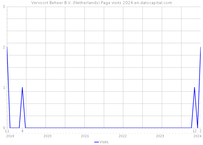 Vervoort Beheer B.V. (Netherlands) Page visits 2024 
