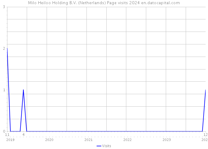 Milo Heiloo Holding B.V. (Netherlands) Page visits 2024 