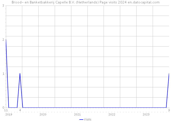 Brood- en Banketbakkerij Capelle B.V. (Netherlands) Page visits 2024 
