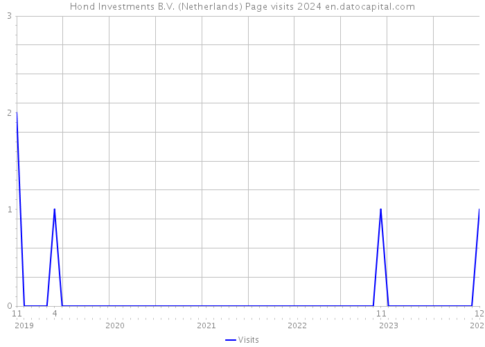 Hond Investments B.V. (Netherlands) Page visits 2024 