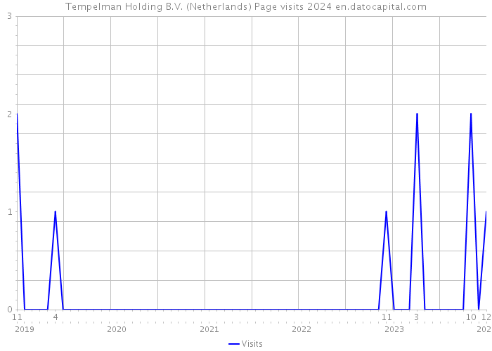 Tempelman Holding B.V. (Netherlands) Page visits 2024 