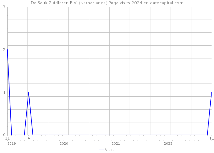 De Beuk Zuidlaren B.V. (Netherlands) Page visits 2024 