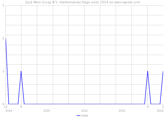 Zuid West Groep B.V. (Netherlands) Page visits 2024 