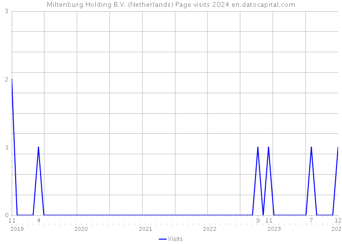 Miltenburg Holding B.V. (Netherlands) Page visits 2024 
